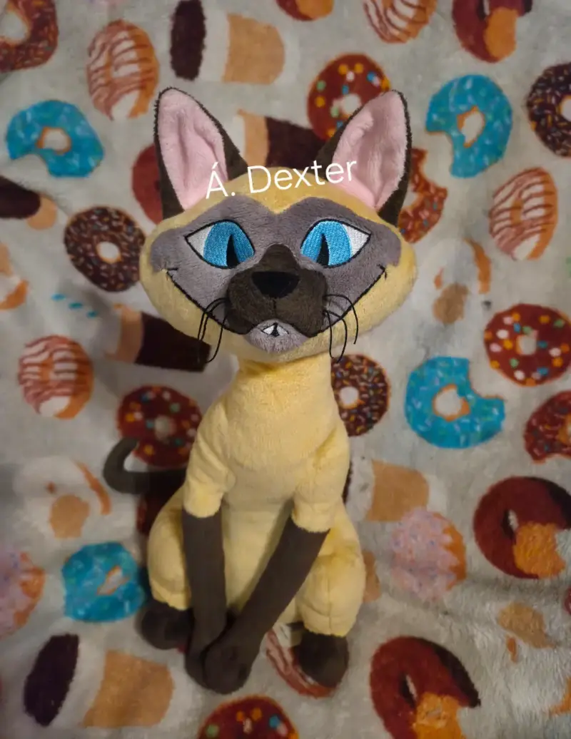 Peluche La Dama y el Vagabundo gato siamés - 4