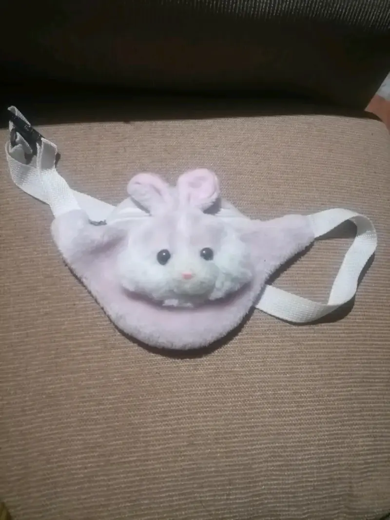 Riñonera conejo felpa infantil
