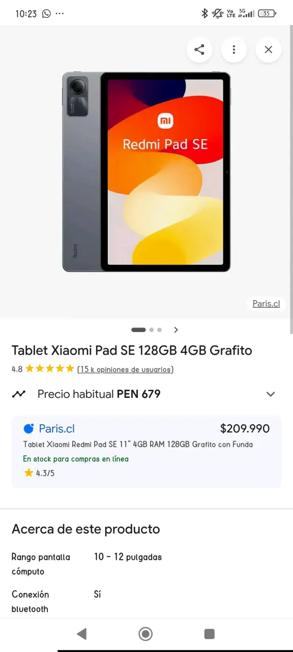 Tablet Xiaomi Redmi Pad SE 128GB - 1