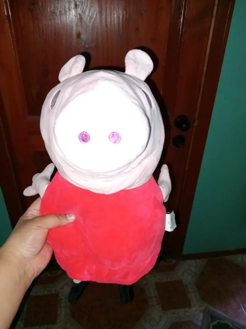 Peluche grande de cerdito rosa peppa pig - 1