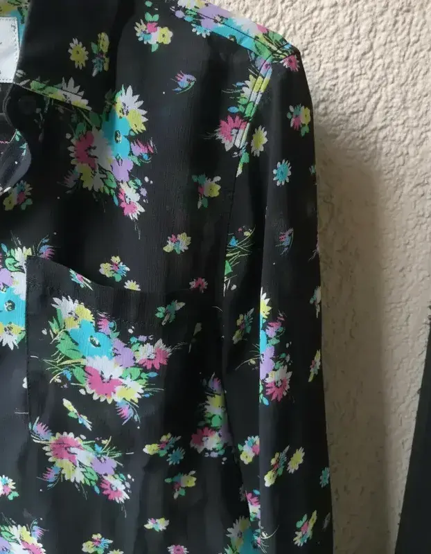 Camisa floral Aeropostale negra - 6