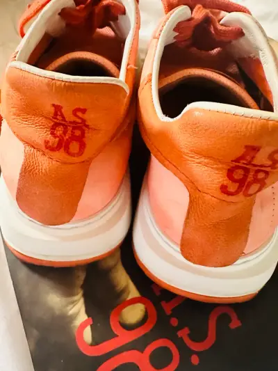 As98 , Zapatillas naranjas de mujer y blanca - miniatura 3