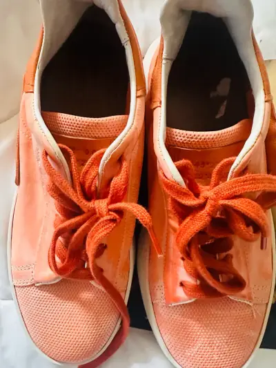 As98 , Zapatillas naranjas de mujer y blanca - miniatura 4