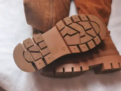 Botas largas marrón gamuza mujer - miniatura 3