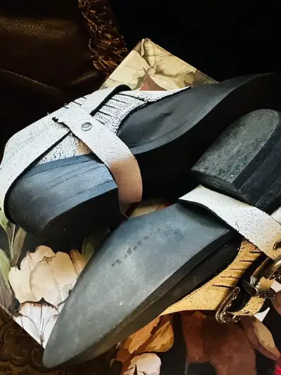 Zappa Botines de cuero blanco y negro - miniatura 2