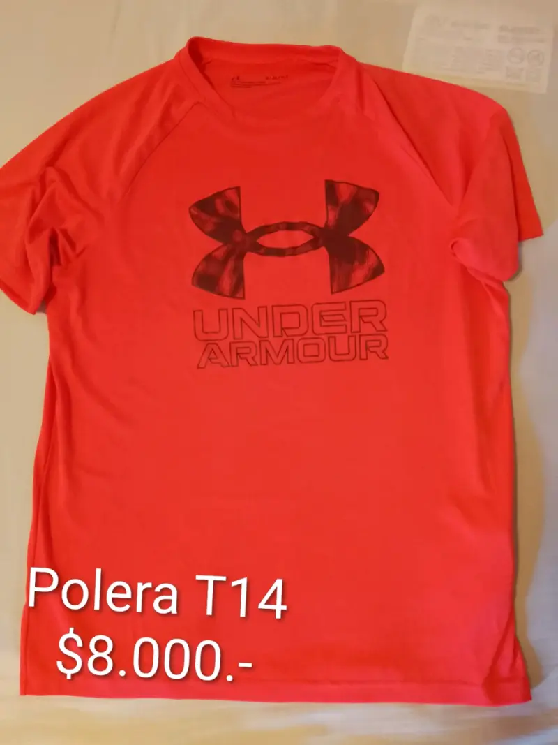 Polera T14 Under naranja