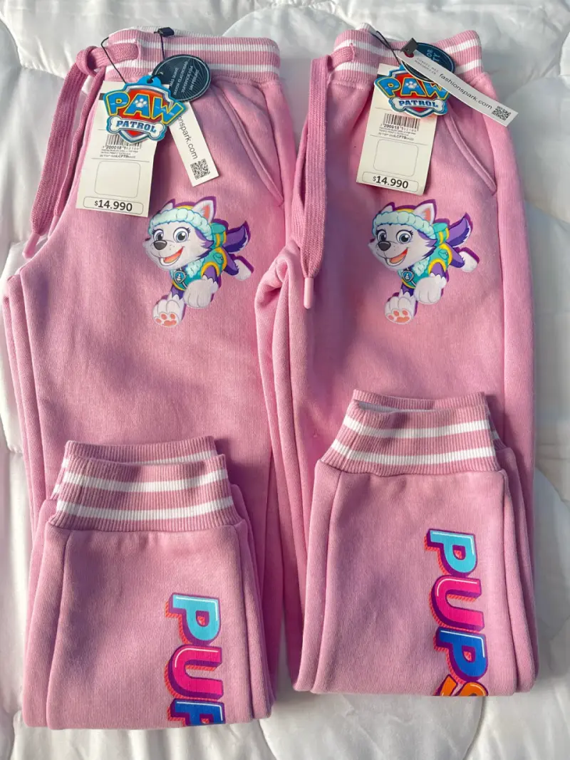 Pantalones rosas Paw Patrol para niños