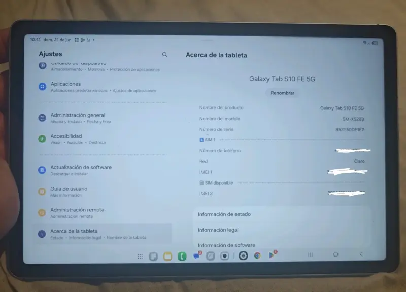 Samsung Tab S10 fe 5g 8/128gb - 3