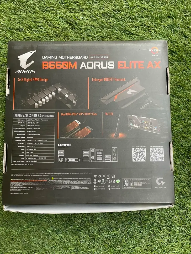 Placa Madre AORUS B550M Elite AX - 2