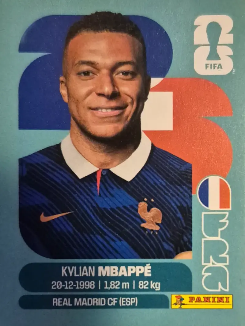 Lámina Panini Mundial 2026 Mbappe - 1