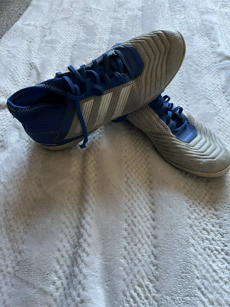 Zapatillas deportivas Adidas gris y azul - 1