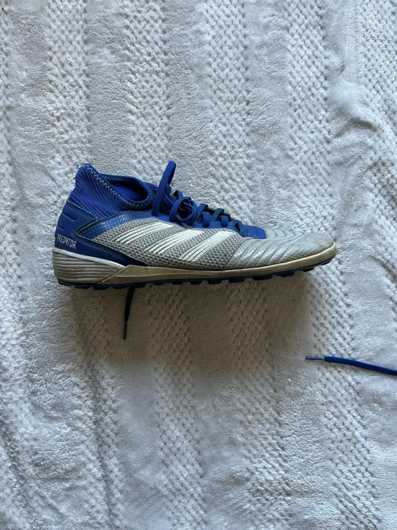 Zapatillas deportivas Adidas gris y azul - 2