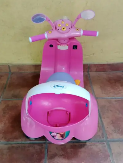 Moto infantil rosa Disney - miniatura 1