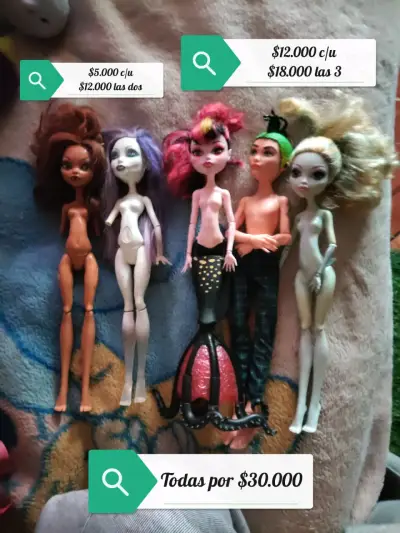 Muñecas Monster High usadas - miniatura 1