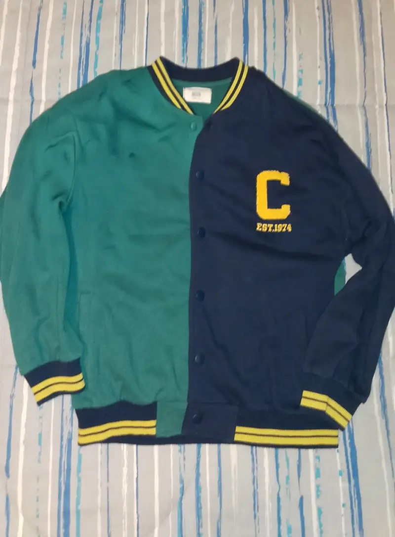 Chaqueta T 12 universitaria bicolor