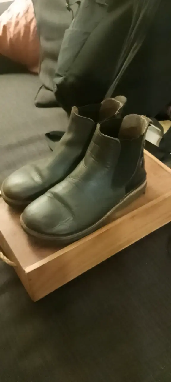 Botines de cuero azul ergonómicos - 1