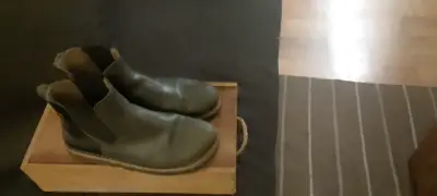 Botines de cuero azul ergonómicos - miniatura 2