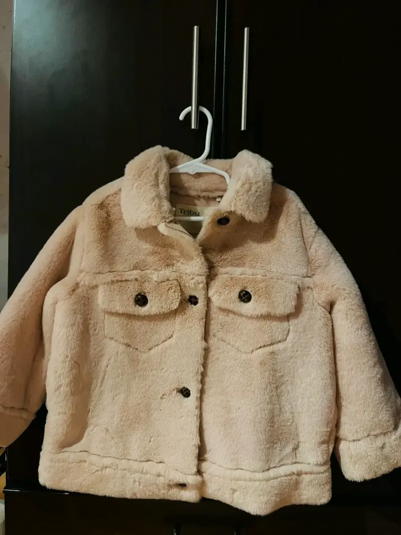 Chaqueta beige con forro de lana - 2