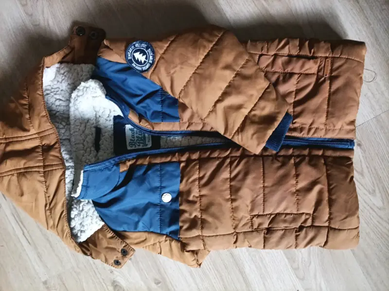 Chaqueta acolchada amarilla para niños - 4
