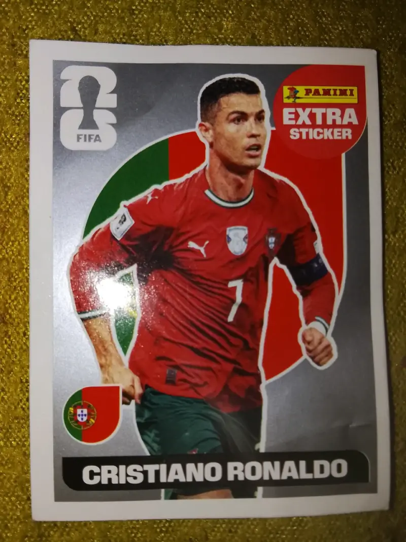 Lámina Panini Cristiano Ronaldo y lamine yamal - 1