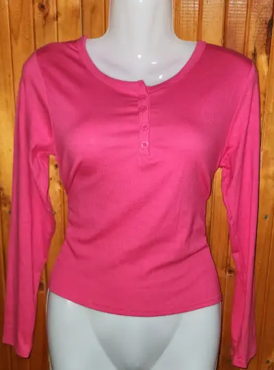 Polera fucsia manga larga - miniatura 3