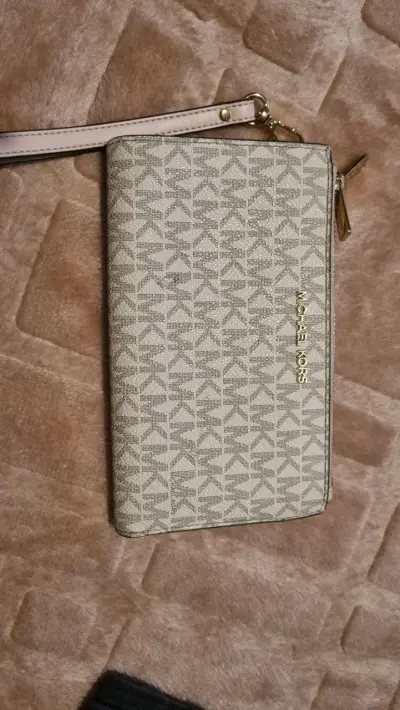 Billetera Michael Kors beige/rosa - miniatura 1