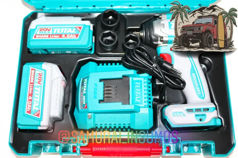 Combo 6En1 Brushless 550Nm+2Baterias+Carga Rapida - 4