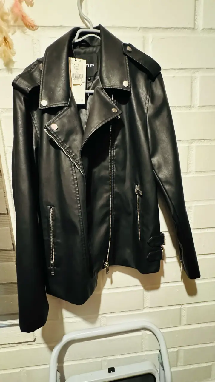 Chaqueta de cuero negra Foster - 6