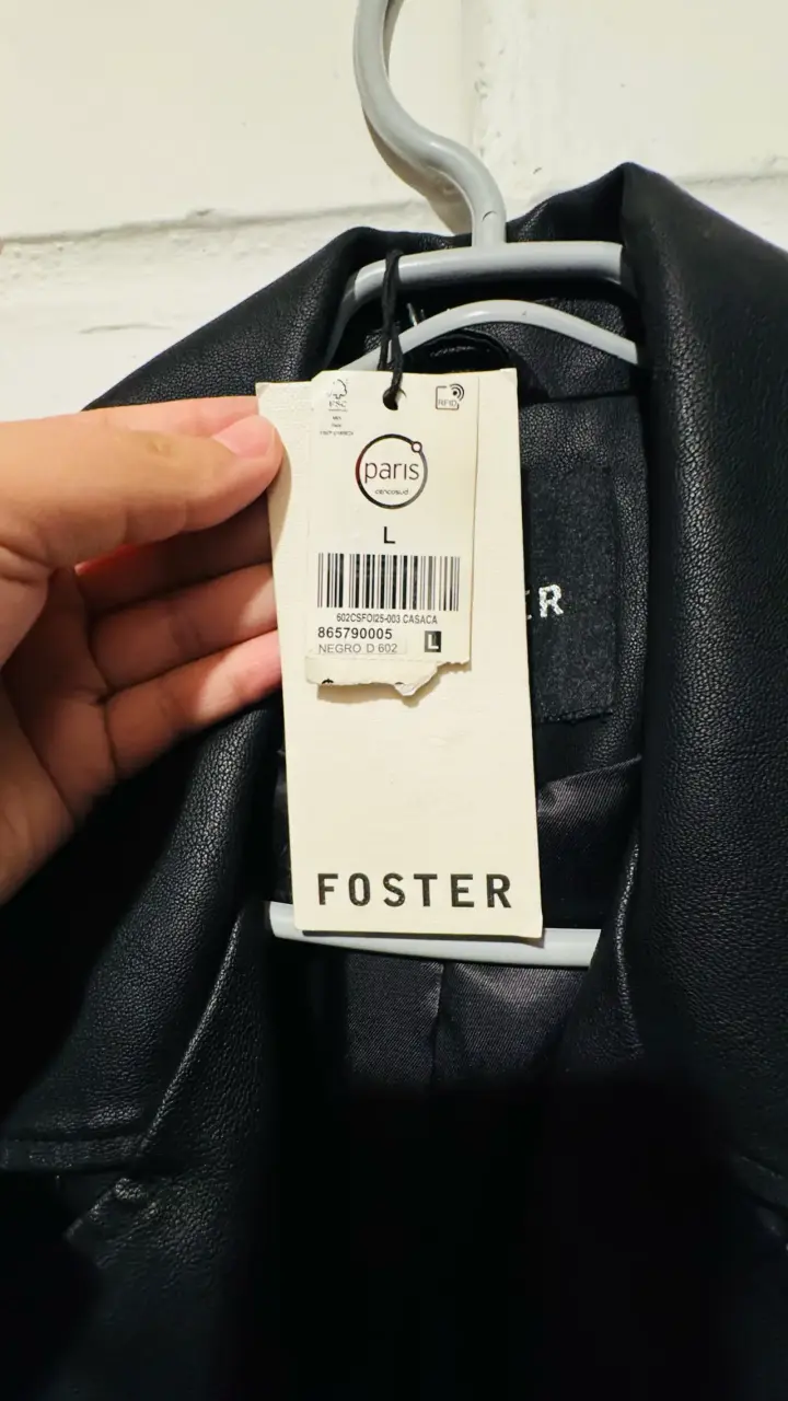 Chaqueta de cuero negra Foster - 10
