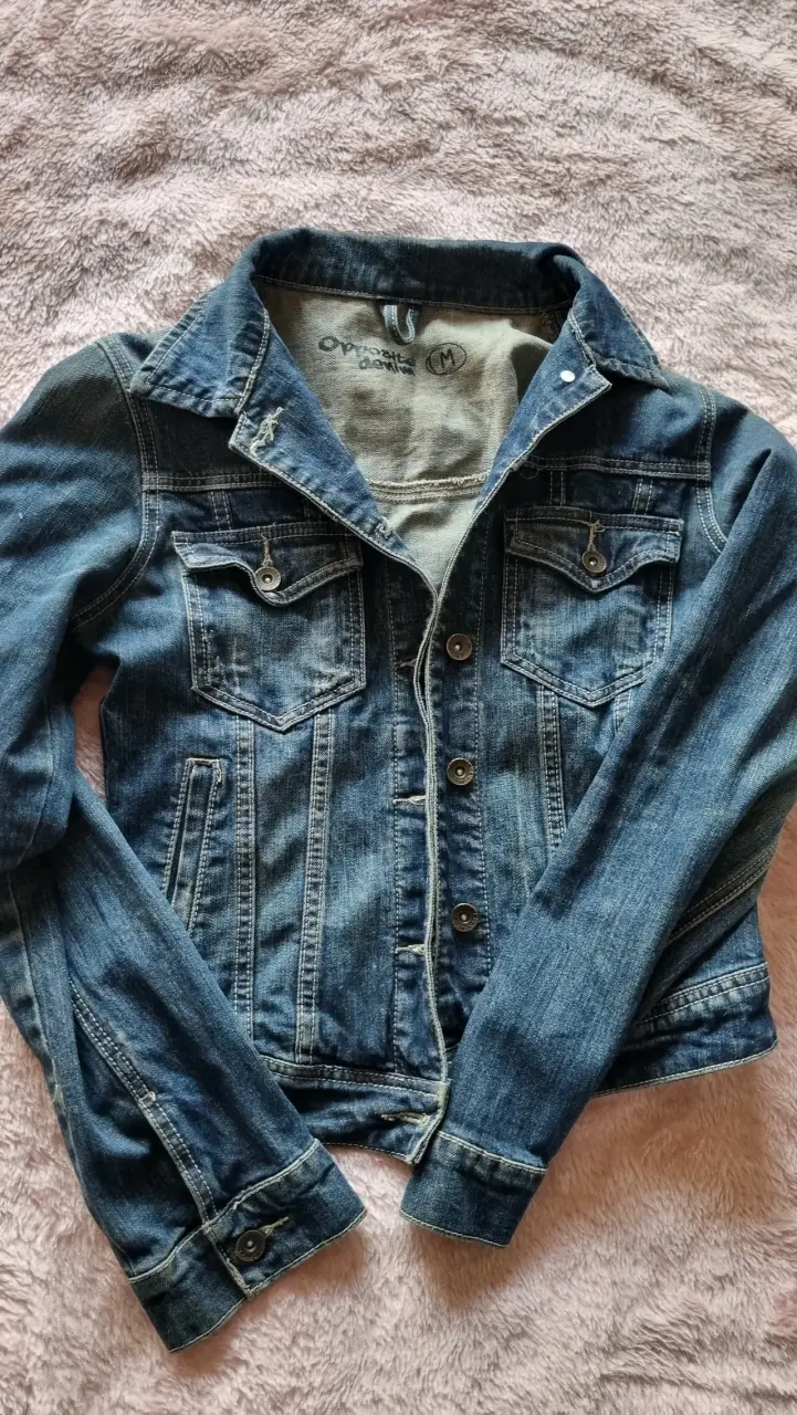 Chaqueta de mezclilla azul