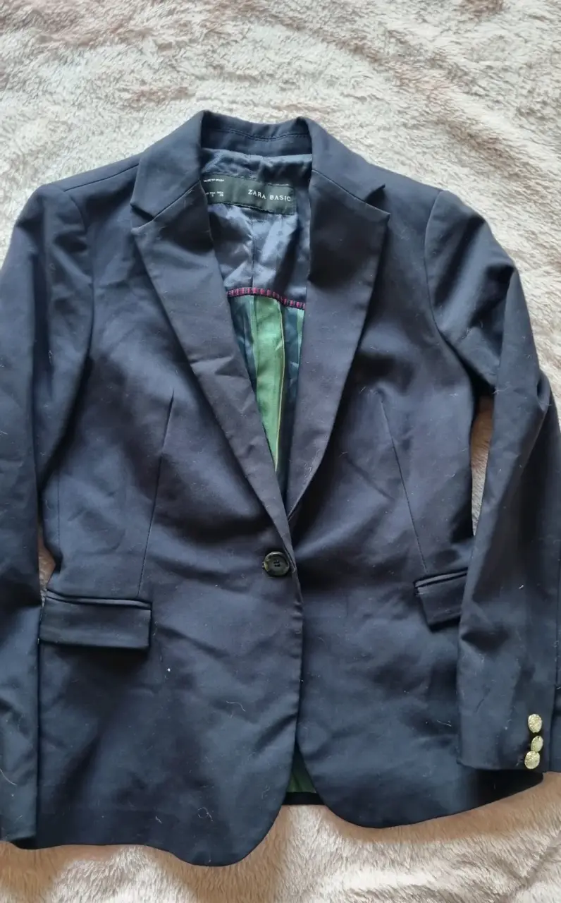 Blazer azul Zara Basics