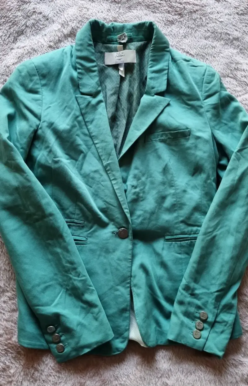 Blazer verde mujer elegante