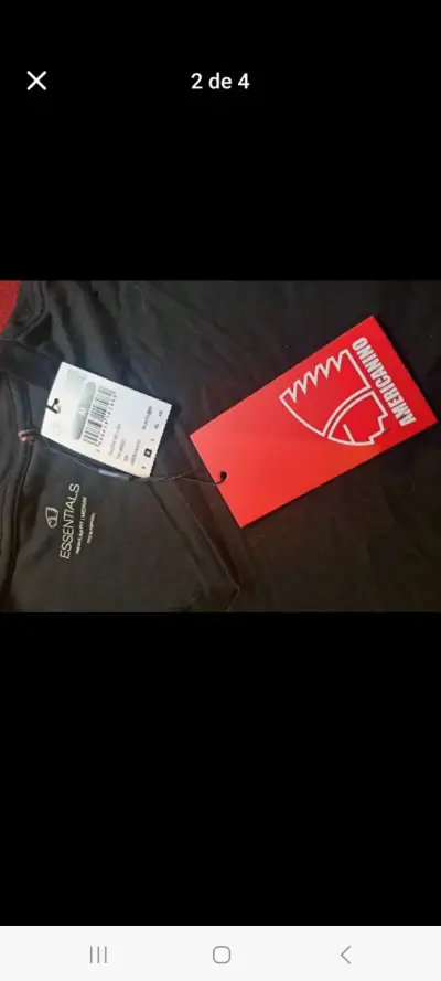 Polera negra americanino talla M - miniatura 1