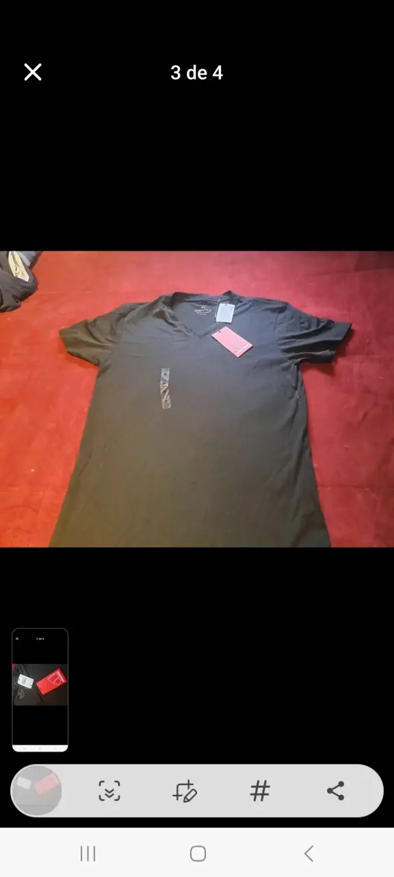 Polera negra americanino talla M - 2