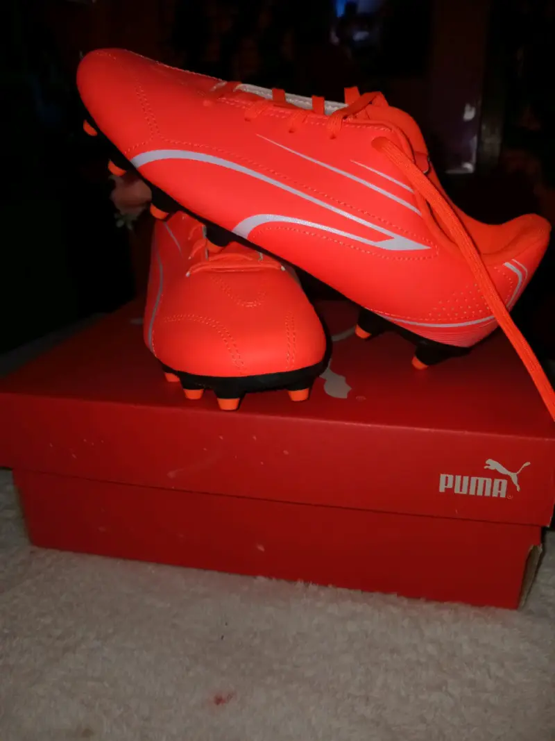 Zapatos de fútbol naranjas Puma - 2