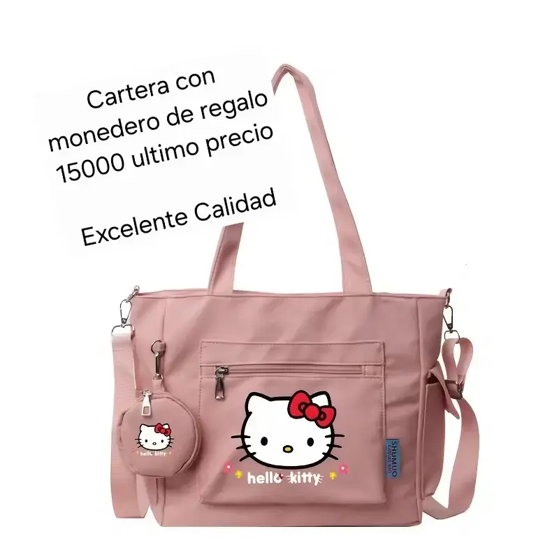 Cartera rosa Hello Kitty Nueva