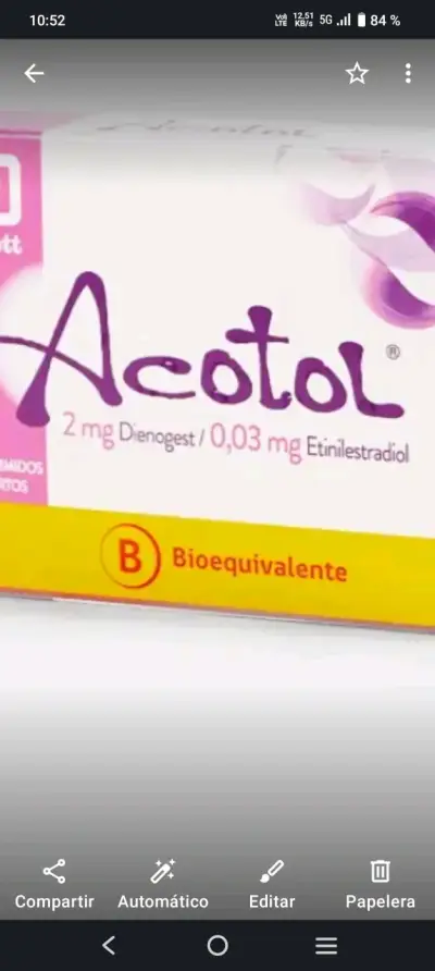 Anticonceptivos Acotol 2mg - miniatura 1