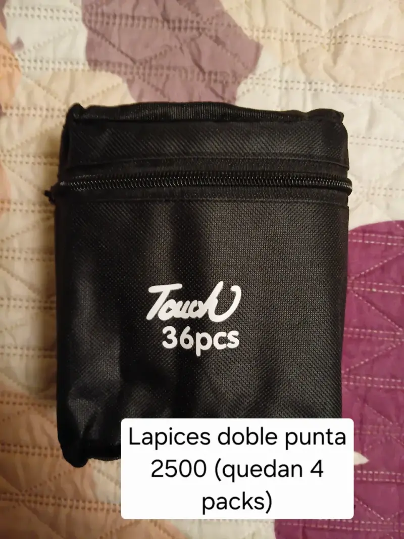 Estuche con 36 lápices Touch ,totebag y set libros - 1