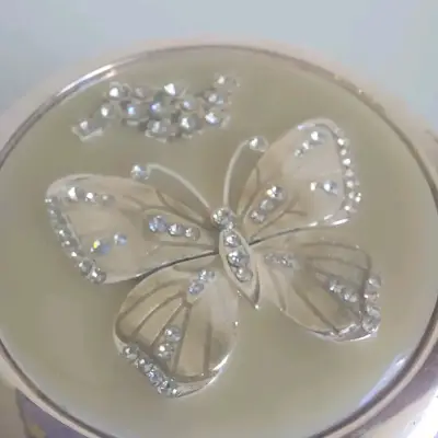 Joyero metal esmaltado con diseño mariposa - miniatura 2