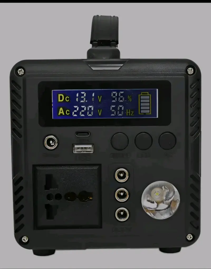 Generador portátil solar con panel 200watt. - 2