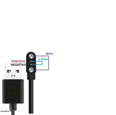 Cable Cargador Magnetico USB Para Reloj 2 Pines Me - miniatura 2