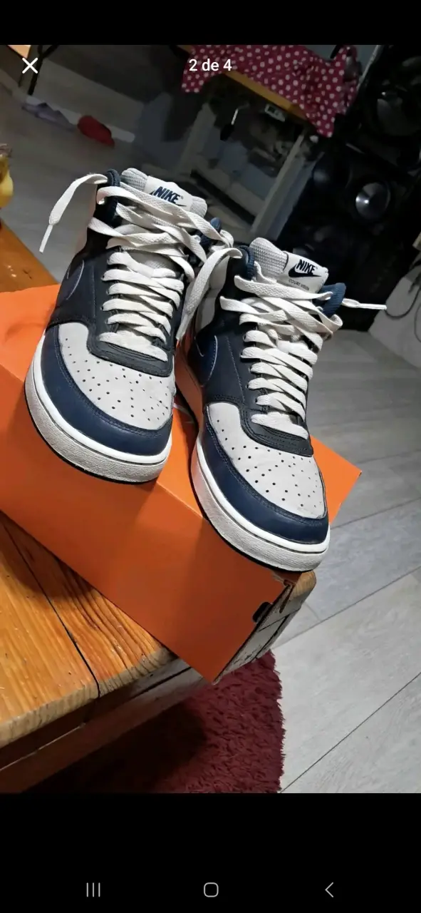 Zapatillas azul y gris - 1