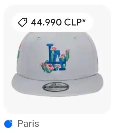 Gorra gris bordado LA cactus - miniatura 2