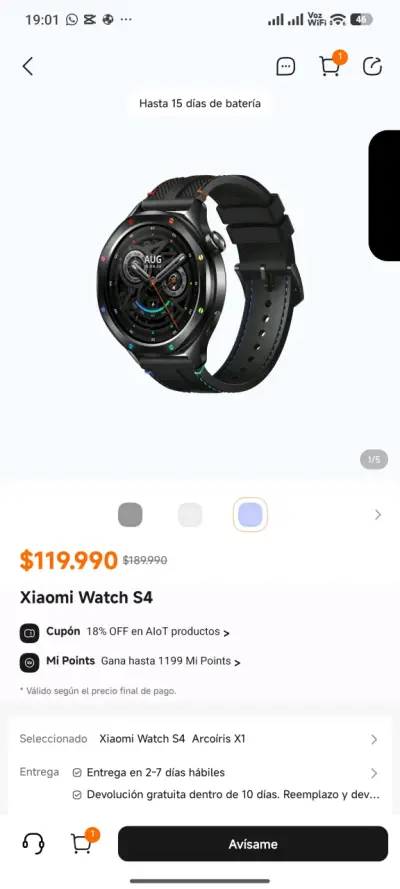 Reloj inteligente Xiaomi Watch S4 - miniatura 7
