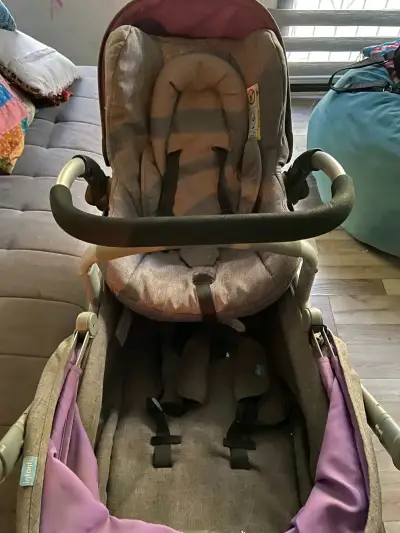 Coche de bebé con porta bebé - miniatura 2
