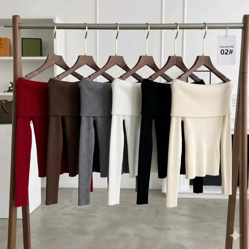 Suéteres de cuello bote