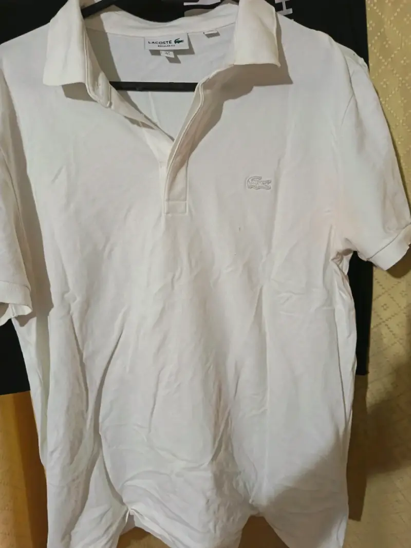 Polera polo blanca Lacoste hombre - 1