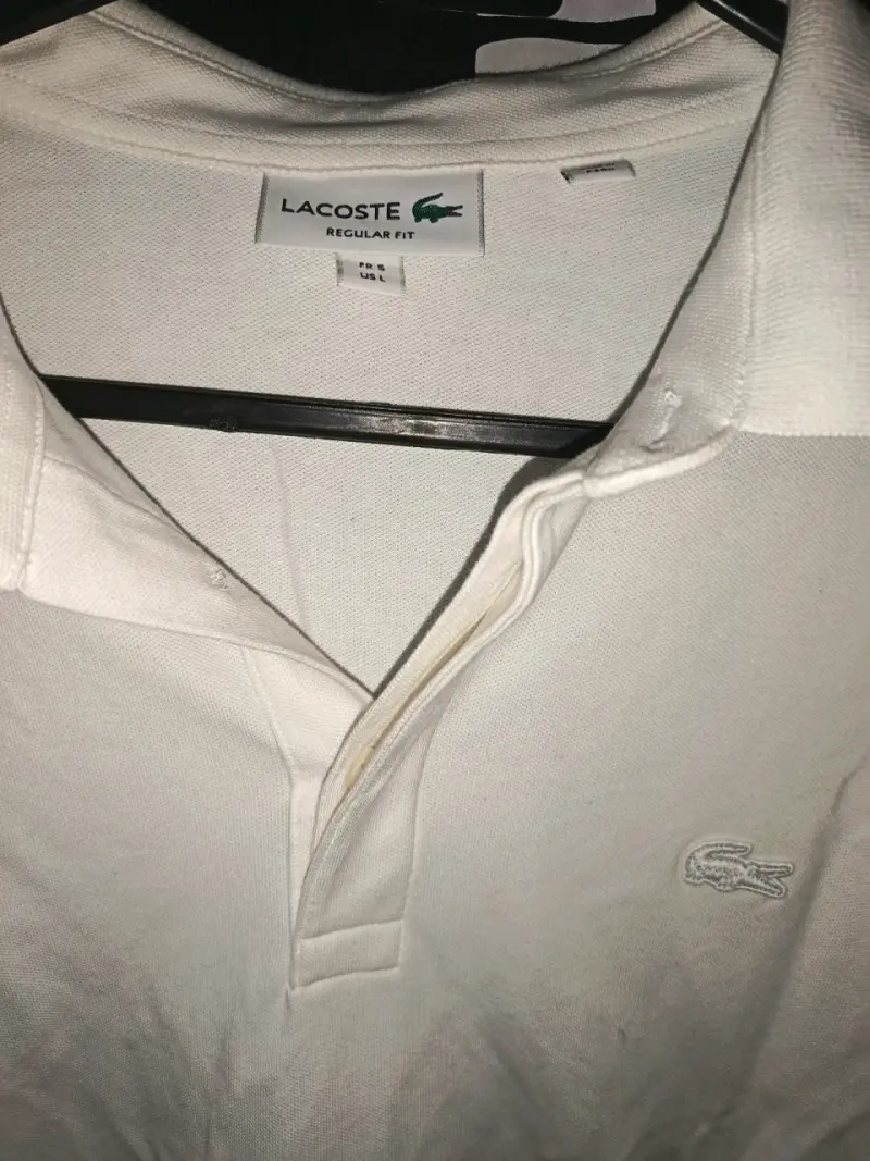 Polera polo blanca Lacoste hombre - 3