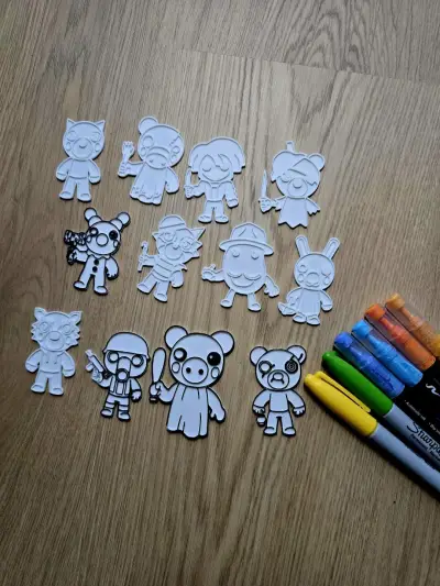 Figuritas de personajes en 3D - miniatura 1