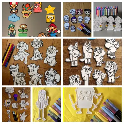 Figuritas de personajes en 3D - miniatura 3